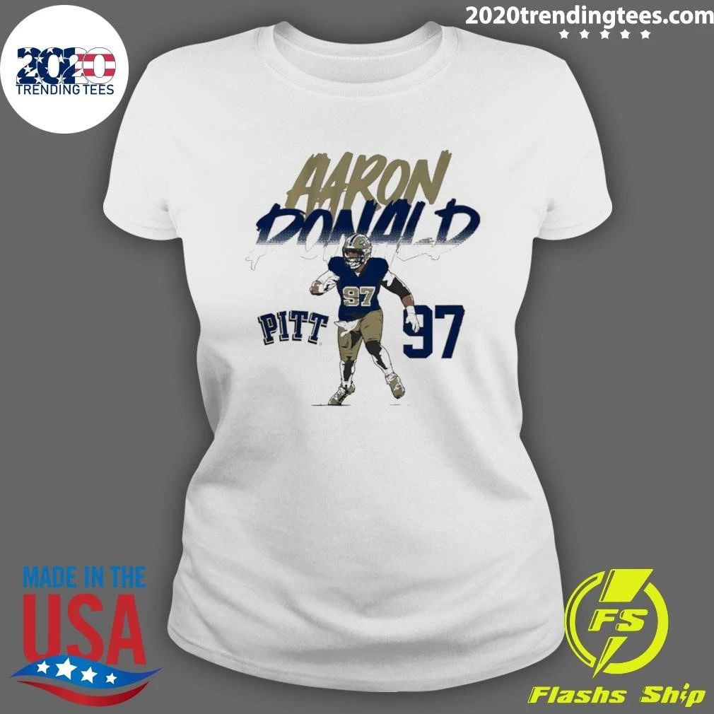 Pitt Football 97 Aaron Donald Name Number Pose Shirt