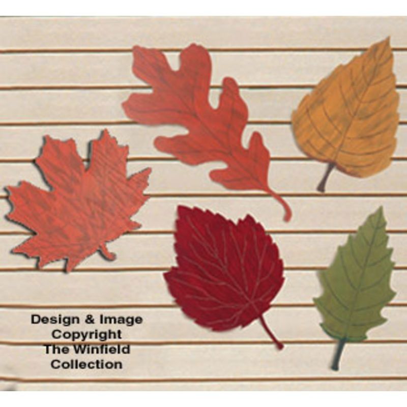 Huge Fall Leaves Woodcraft Pattern