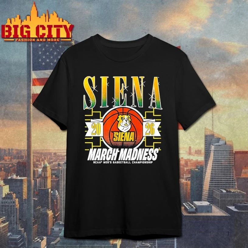 Siena Saints 2026 March Madness NCAA men’s basketball championship T-shirt
