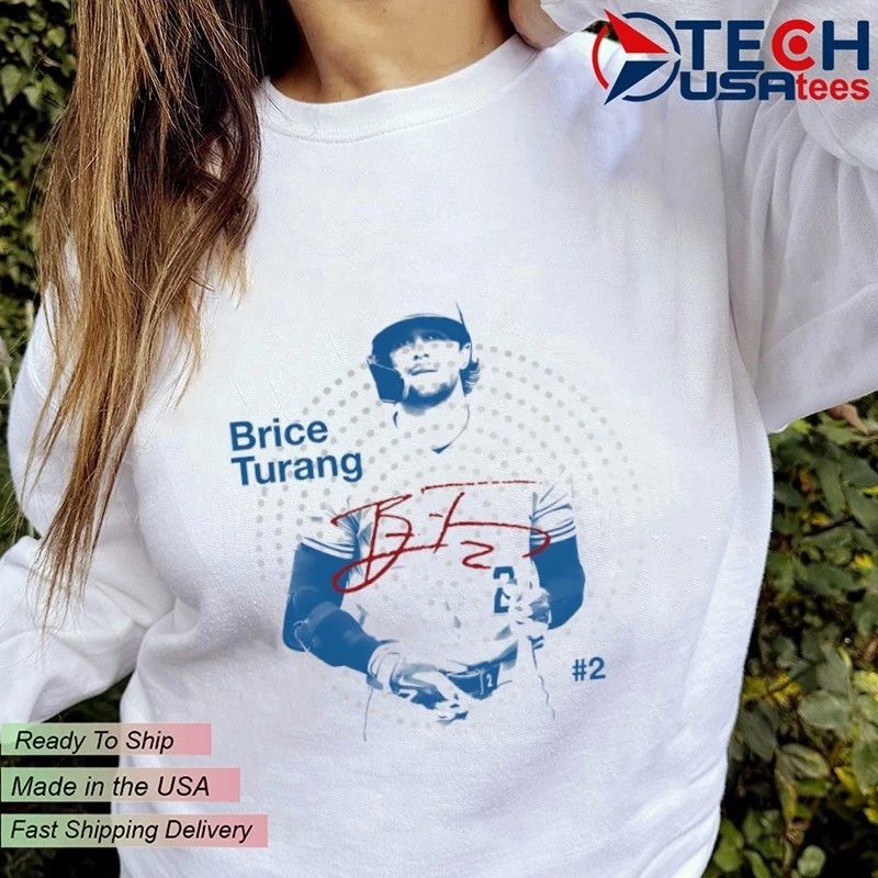 Brice Turang No. 2 Milwaukee Brewers star player signature shirt