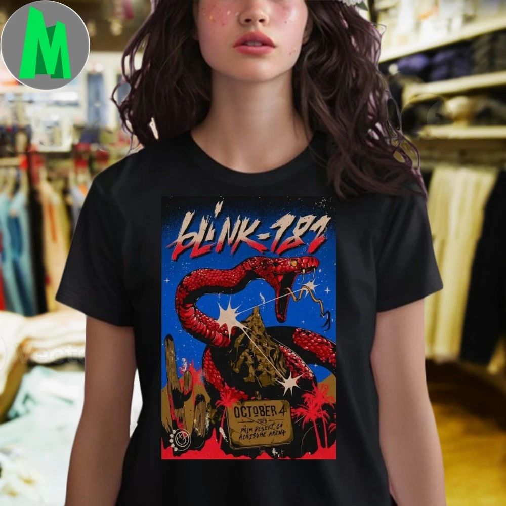 Blink-182 Palm Desert California Poster Shirt
