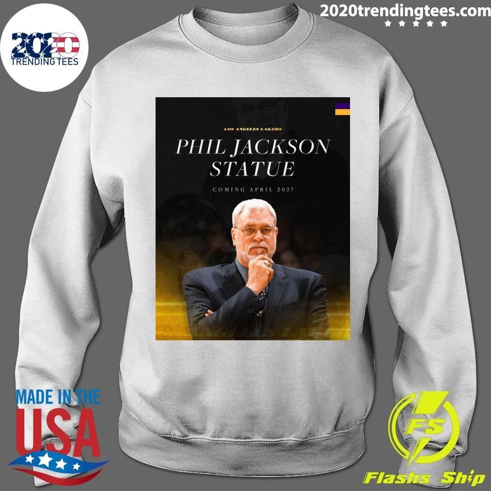 Los Angeles Lakern Phil Jackson Statue Coming April 2027 Shirt
