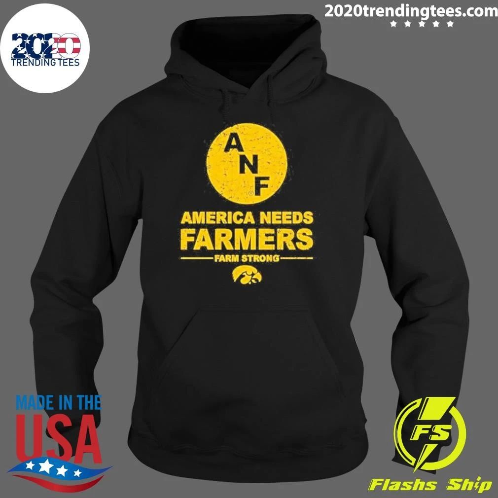 America Needs Farmers ANF Farm Strong Iowa Hawkeyes Shirt