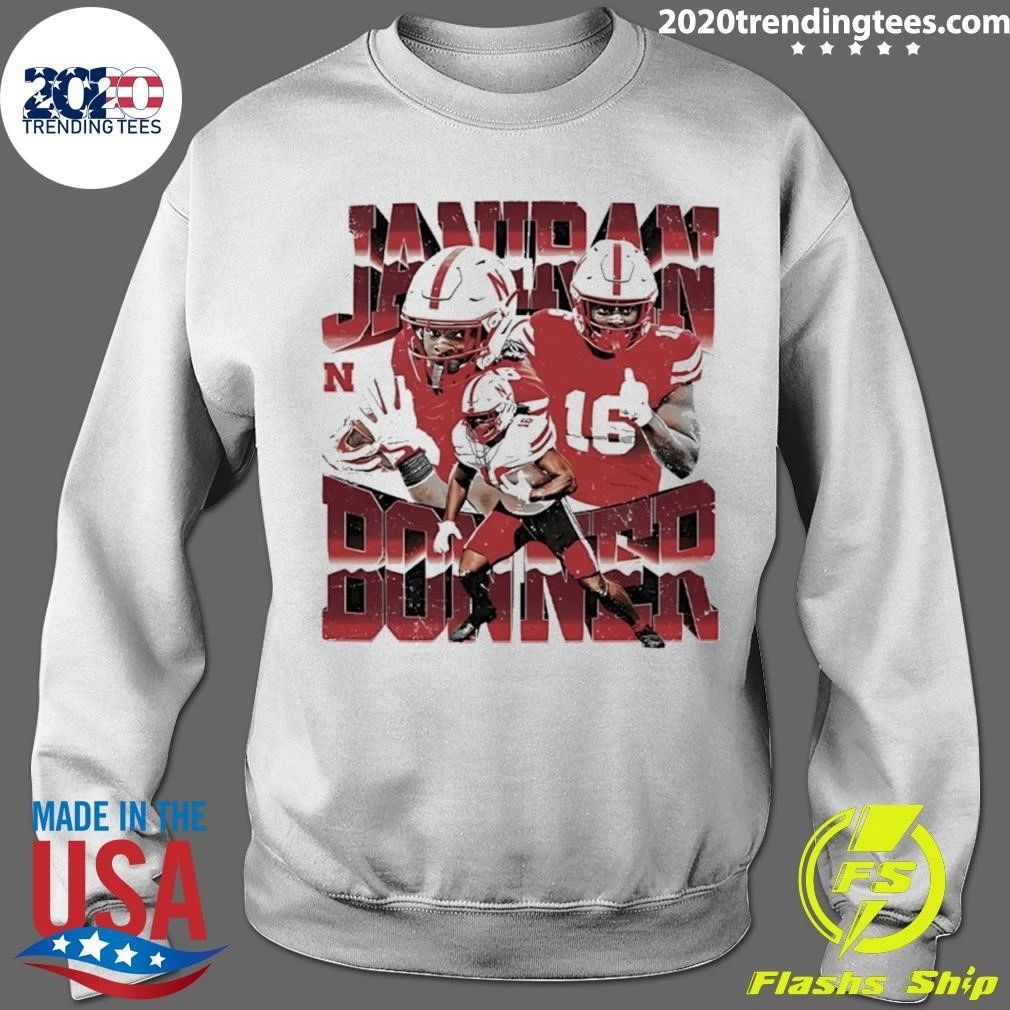 Janiran Bonner Nebraska Cornhuskers NCAA Football Graphic Shirt