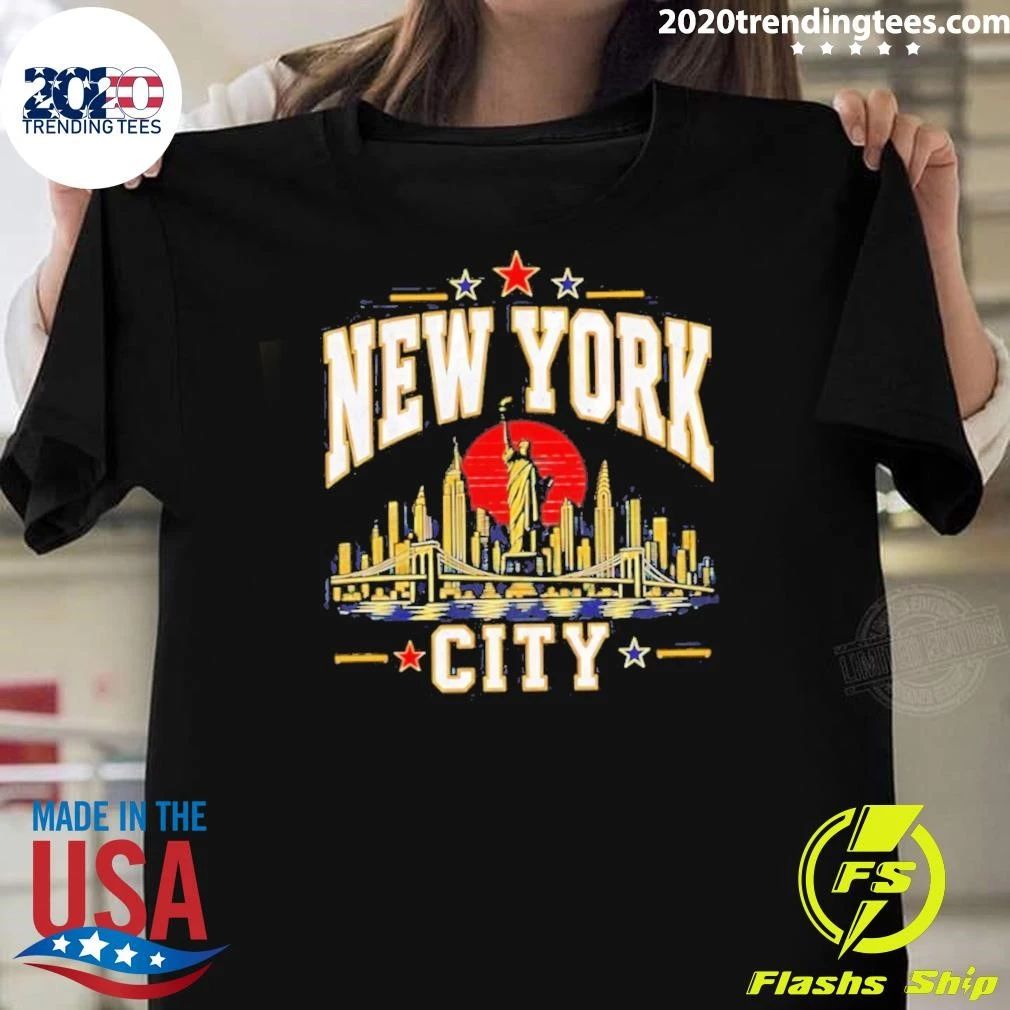 New York City Skyline Statue of Liberty Shirt