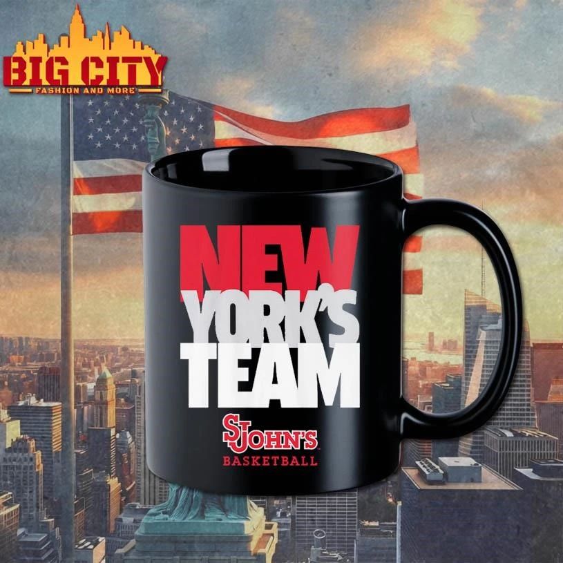 New York’s Team Text Stack St. John’s Basketball Shirt