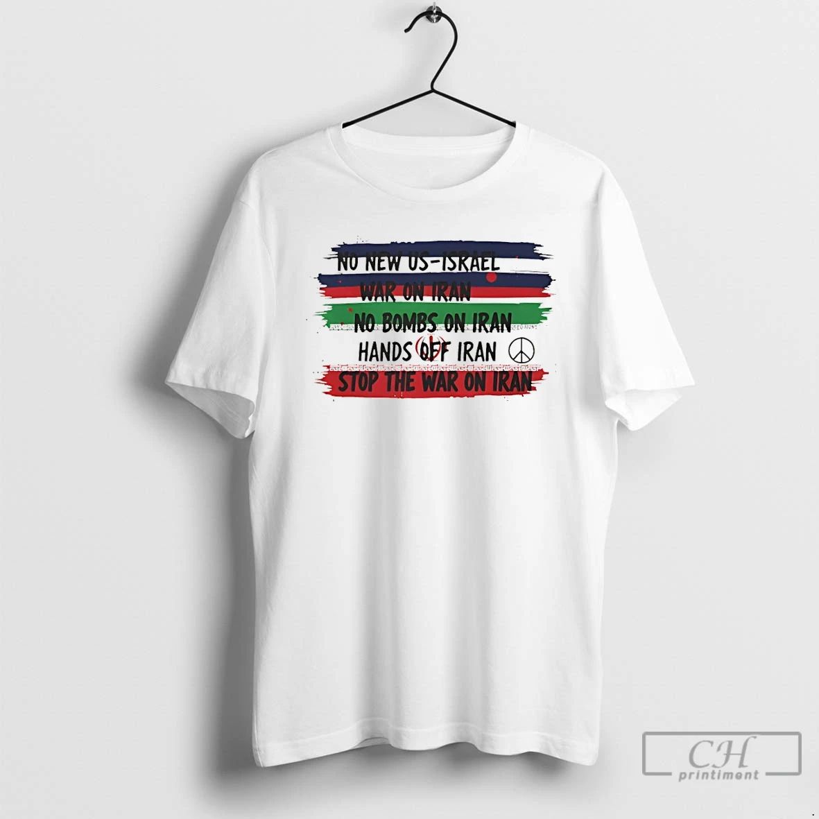 Classic No New Us Israel Protest Hands Off Iran Stop The War T Shirts Sweater
