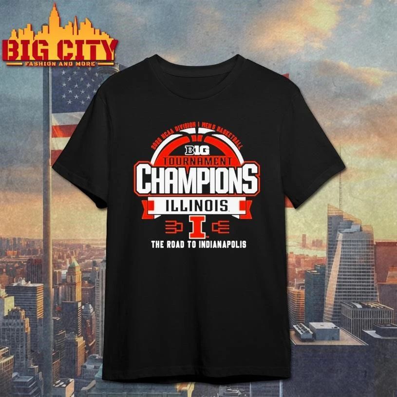 Illinois 2026 NCAA Men’s Champions Tournament Logo College Basketball Shirt