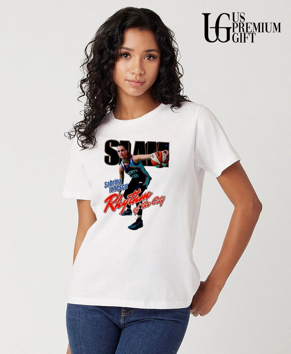 Sabrina Ionescu Rhythm of the City New York Liberty WNBA SLAM shirt