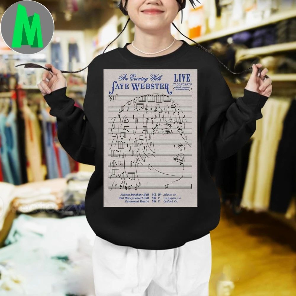Faye Webster Atlanta Symphony Hall Atlanta, GA Oct 28 2025 Poster Shirt