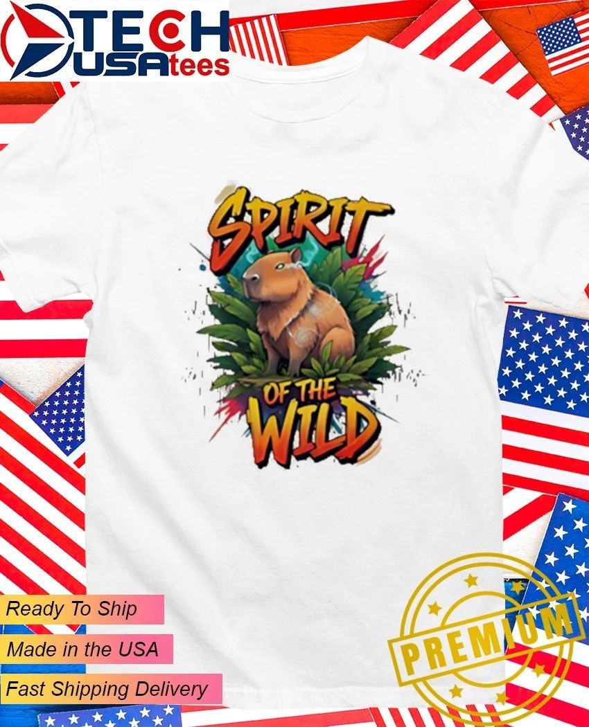 Vibrant Capybara spirit of the wild shirt