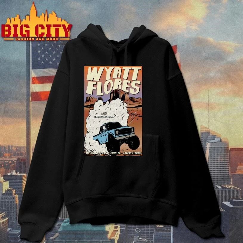 Wyatt Flores March 31 2026 In Sioux Falls, SD Tour Poster Shirt