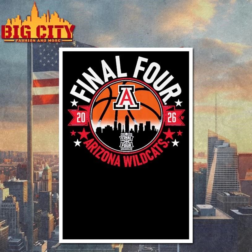 Arizona Wildcats MBB 2026 Final Four College Shirt