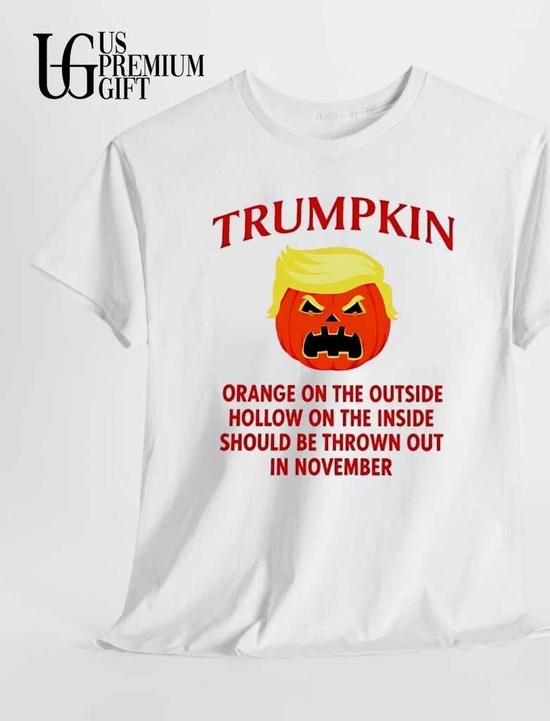 Trumpkin orange on the outside hollow on the inside Halloween shirt