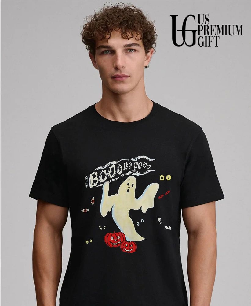 Kristin Jones wearing is that Boo Halloween shirt