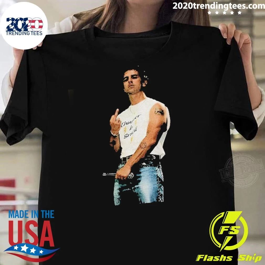 Jonas Brothers Singer Graphic Middle Finger Shirt