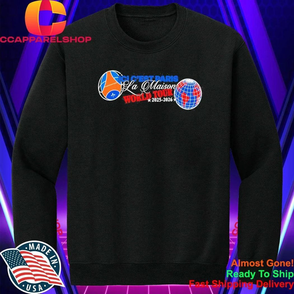 PSG Ici C’est Paris La Maison World Tour 2026 Shirt