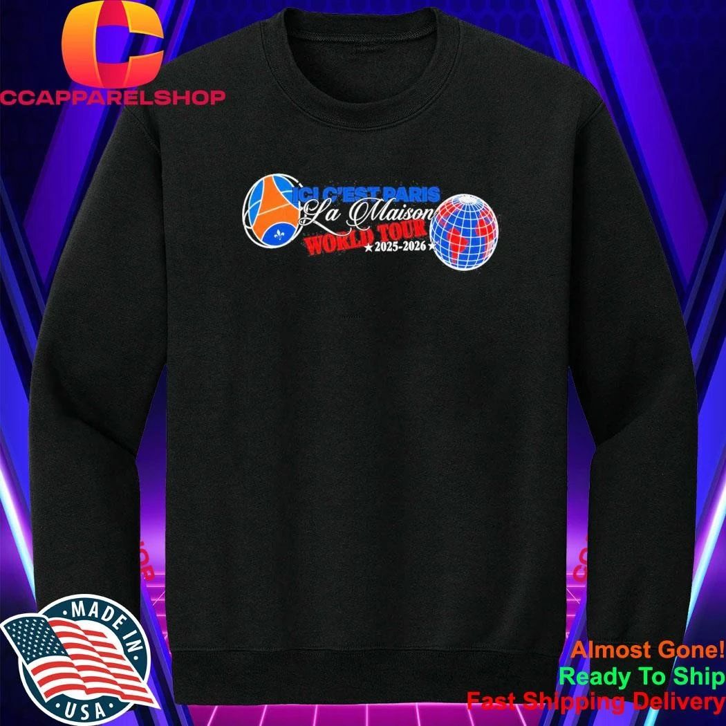 PSG Ici C’est Paris La Maison World Tour 2026 Shirt