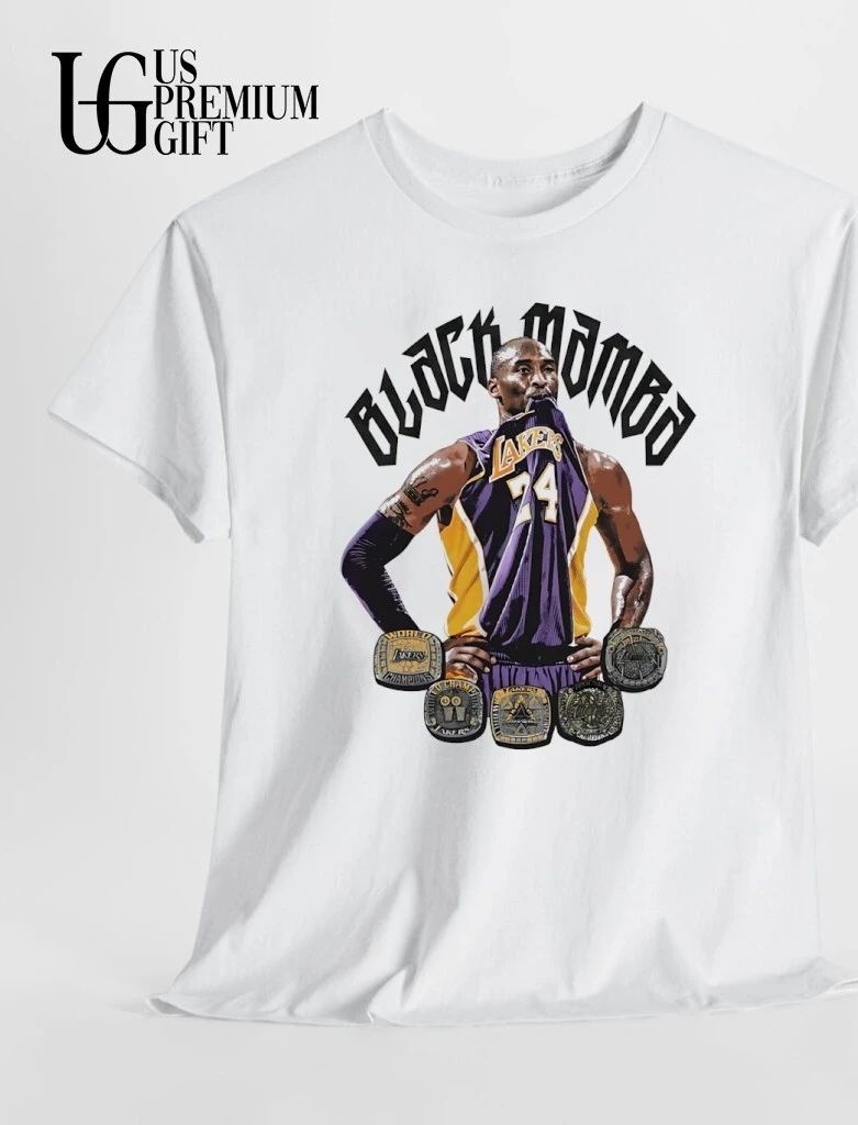 Black Mamba 5 Rings Kobe Bryant Legend Los Angeles Lakers NBA vintage shirt