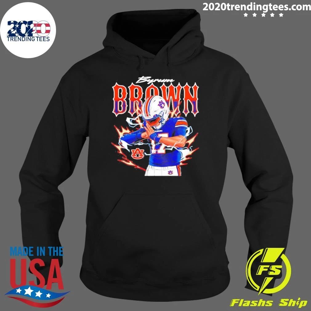 Auburn Tigers Byrum Brown Player Graphic Comic Shirt