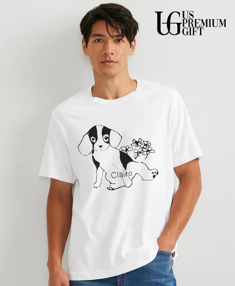 Clairo flower puppy inspired shirt