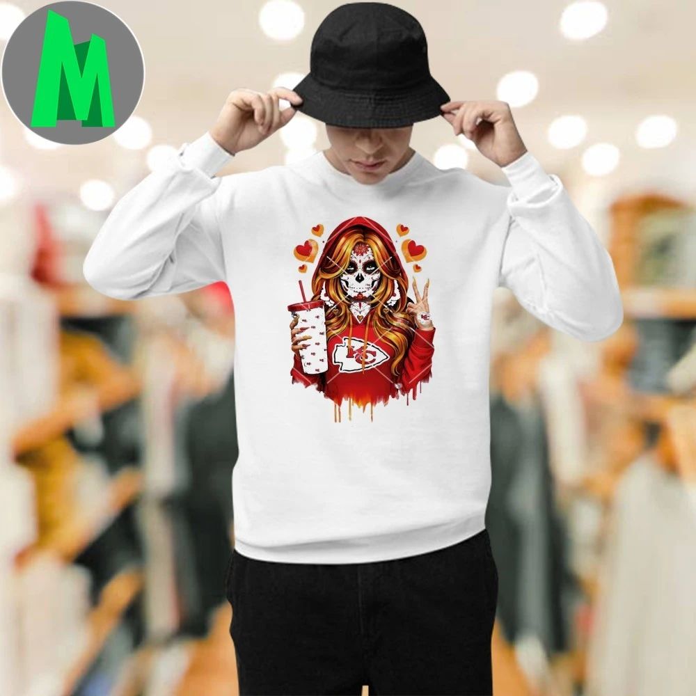 Kansas City Chiefs Sugar Skull Girl Shirt