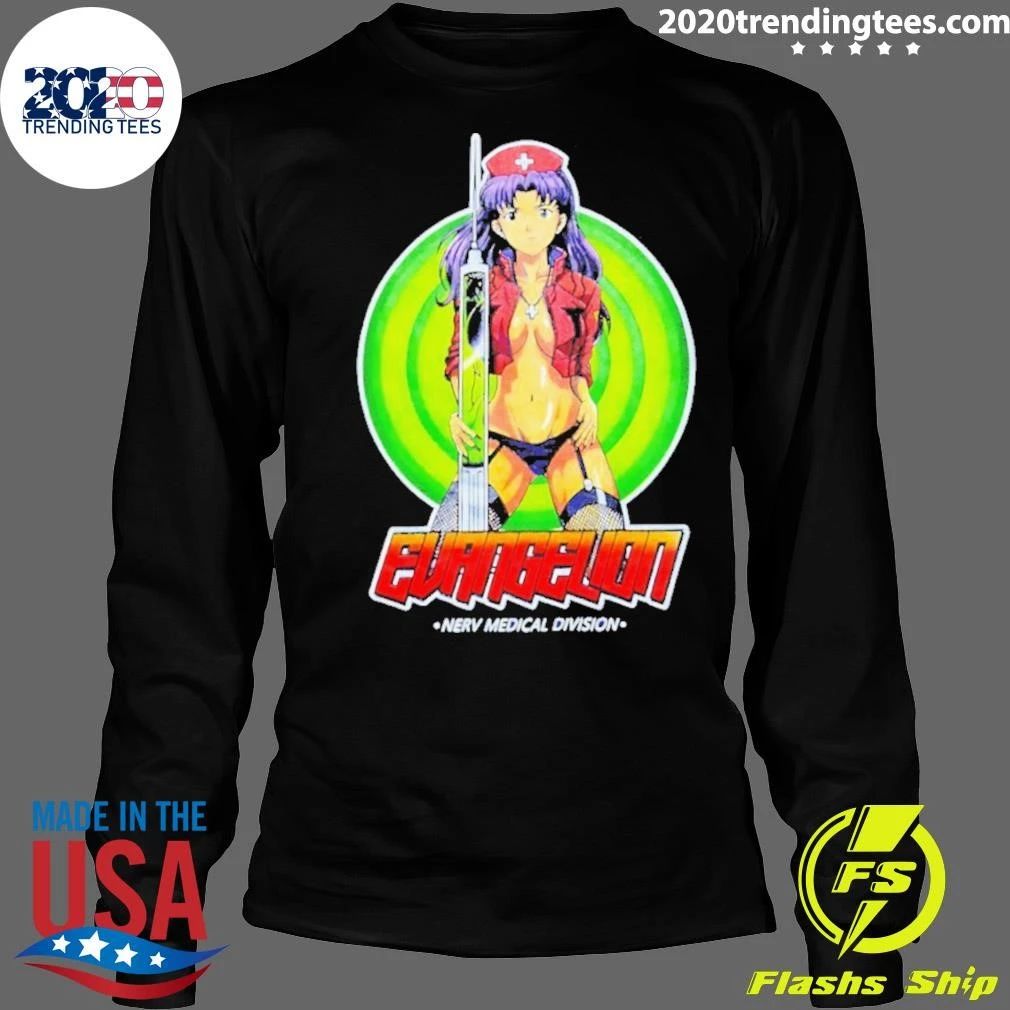 Misato Nurse Neon Genesis Evangelion Anime Shirt