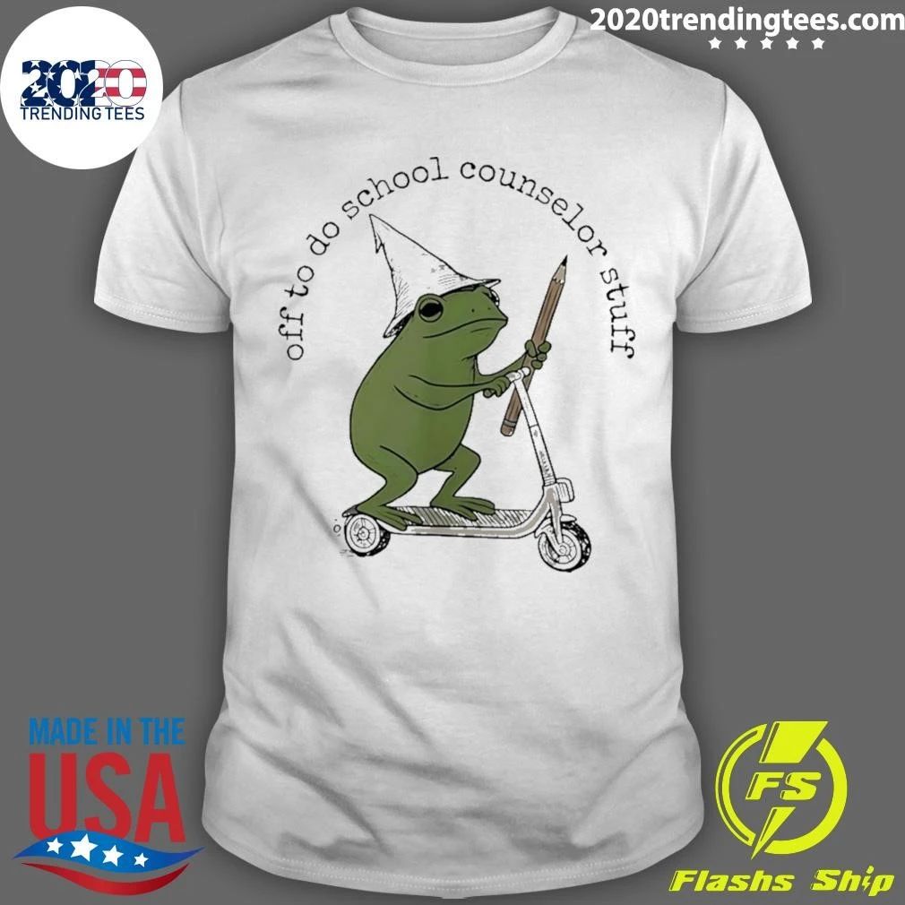 Frog Off To Do School Counselor Stuff Shirt