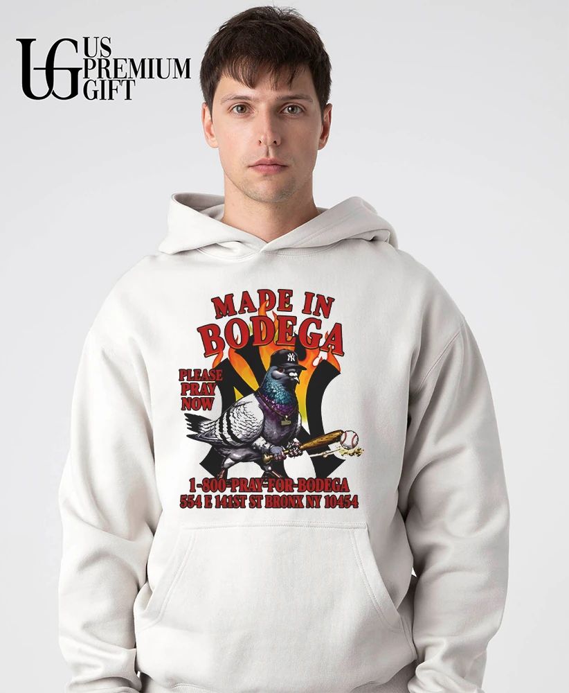 Made in Bodega New York Yankees Pigeon Bronx NY shirt