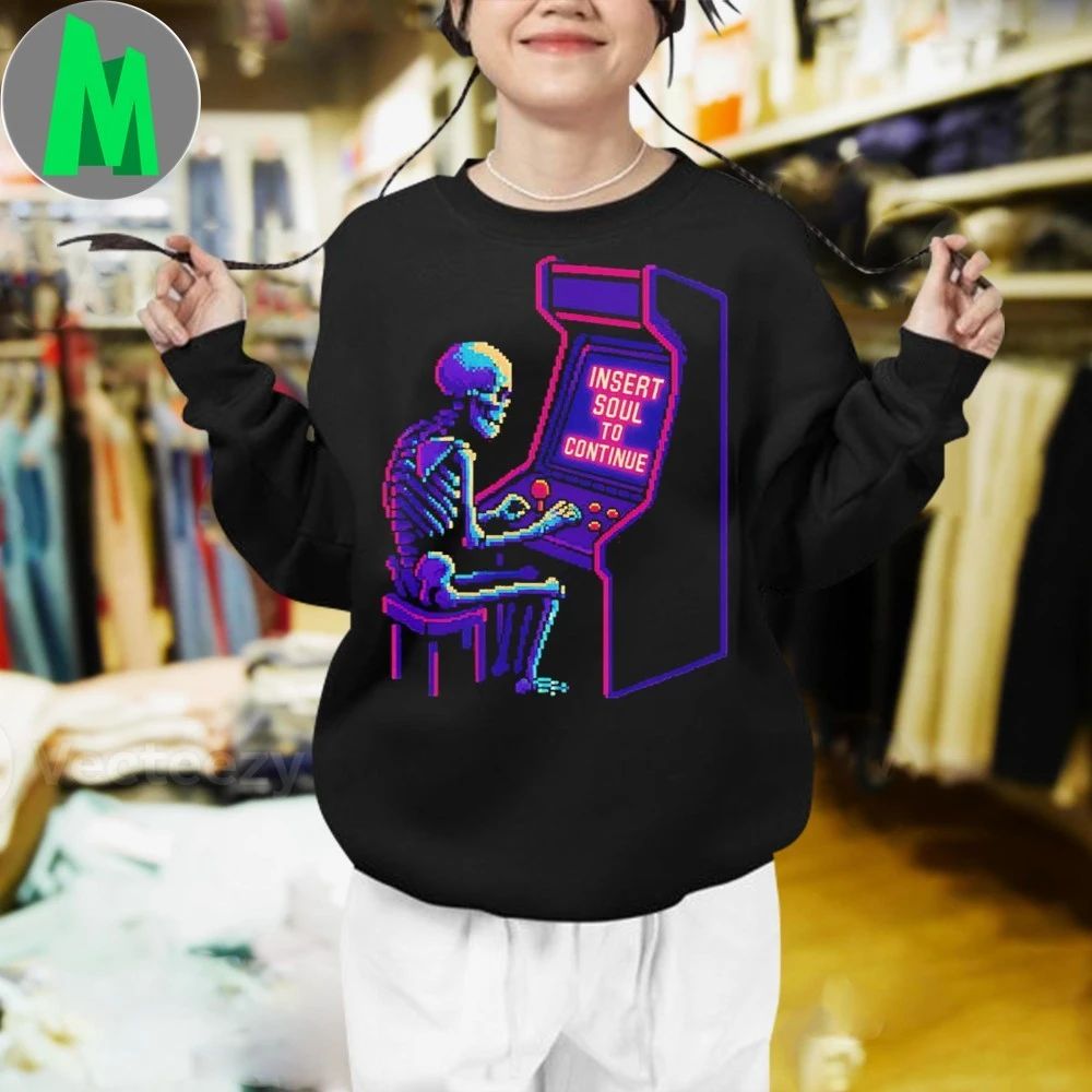 Retro Gamer Skeleton Shirt