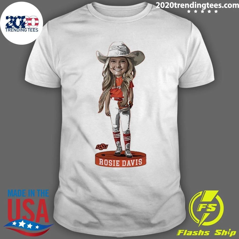 Rosie Davis Oklahoma State Softball Player Caricature Shirt