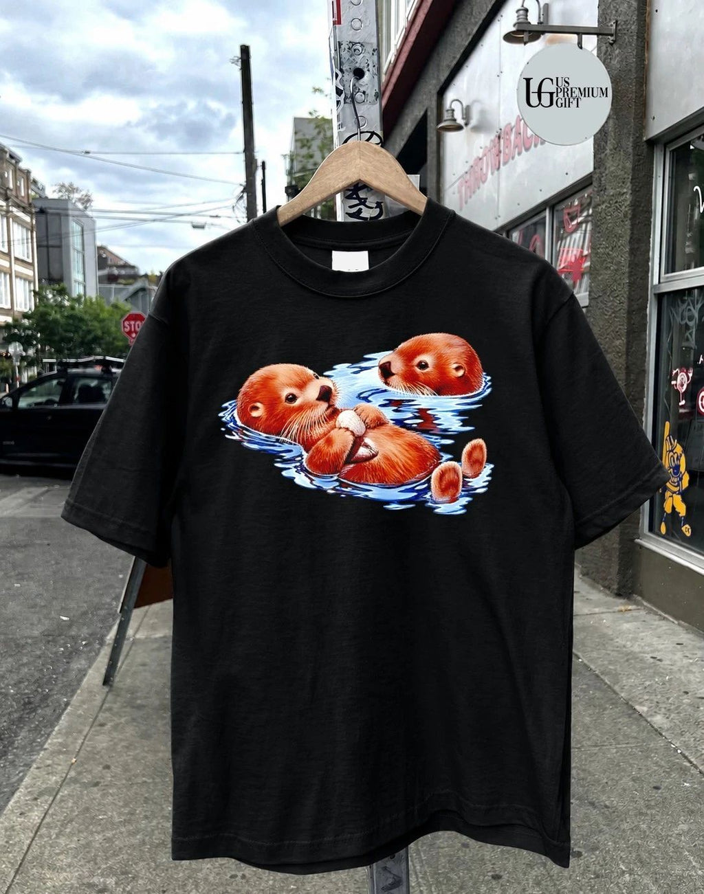 Otters go with the flow shirt