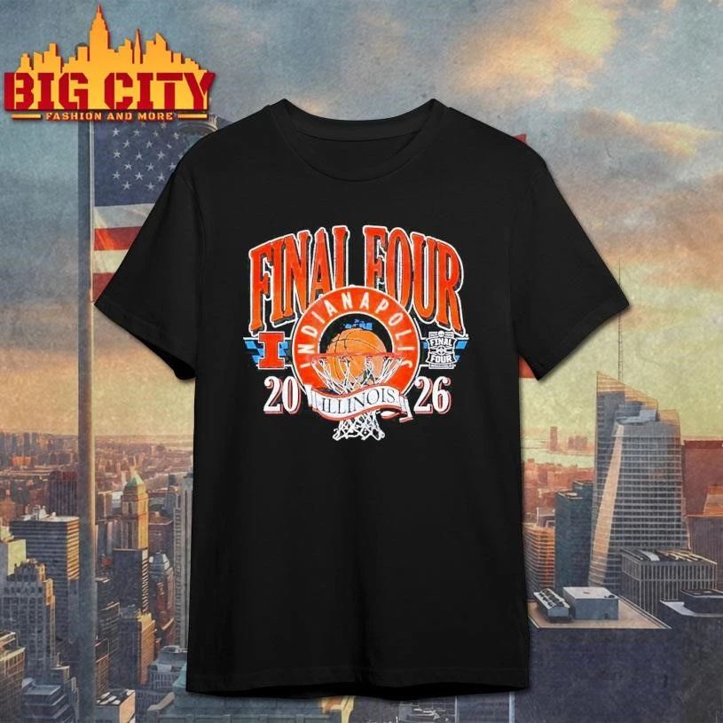 Illinois Basketball Final Four Indy Vintage Retro Shirt