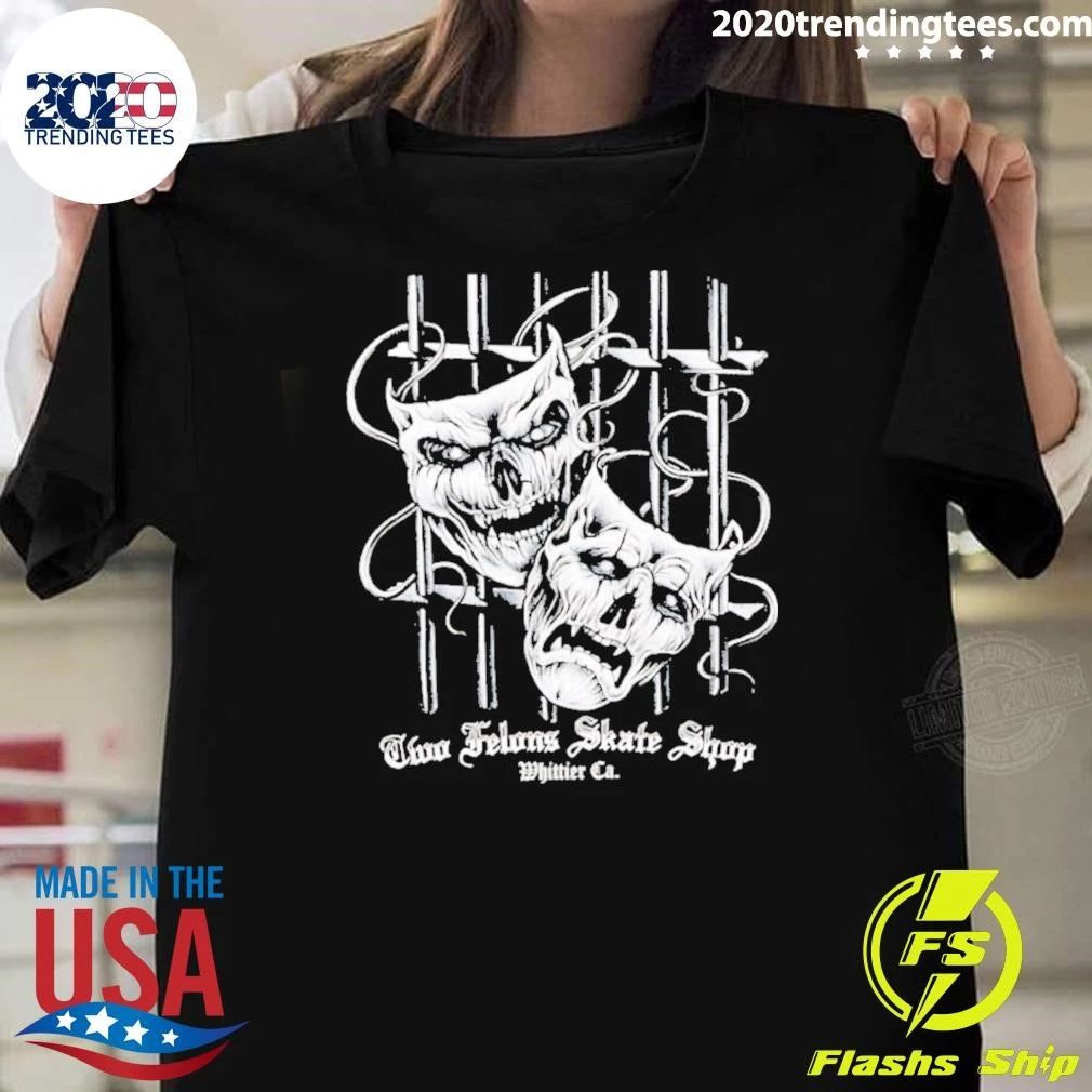 Smile Now Cry Later Mask Graphic Shirt
