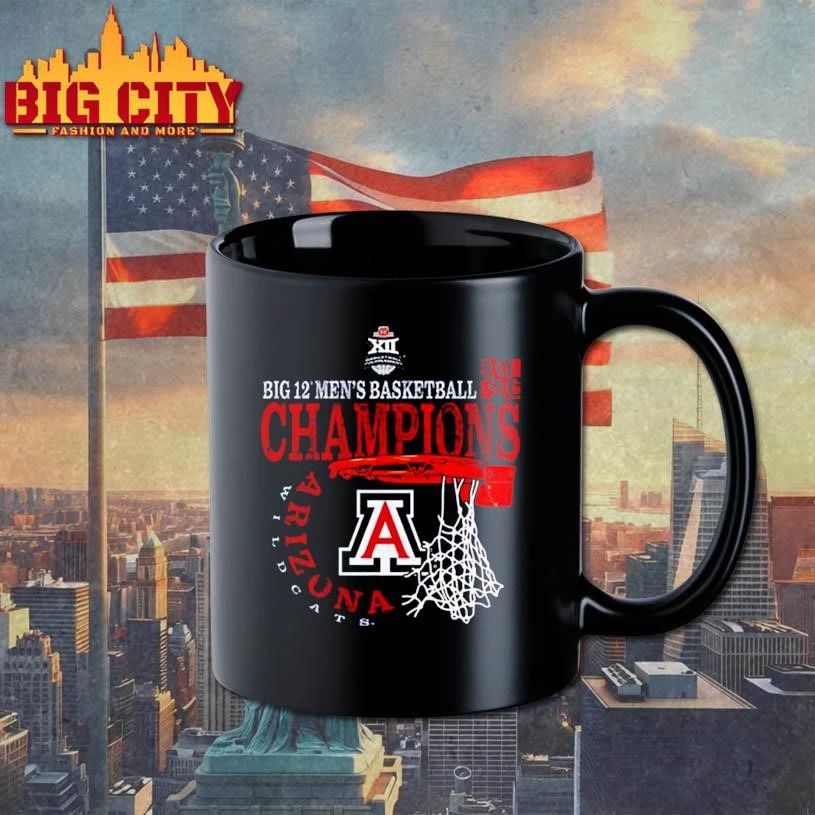 Arizona Wildcats Navy Blue Blue 84 2026 Big 12 Men’s Basketball Conference Tournament Champions Shirt