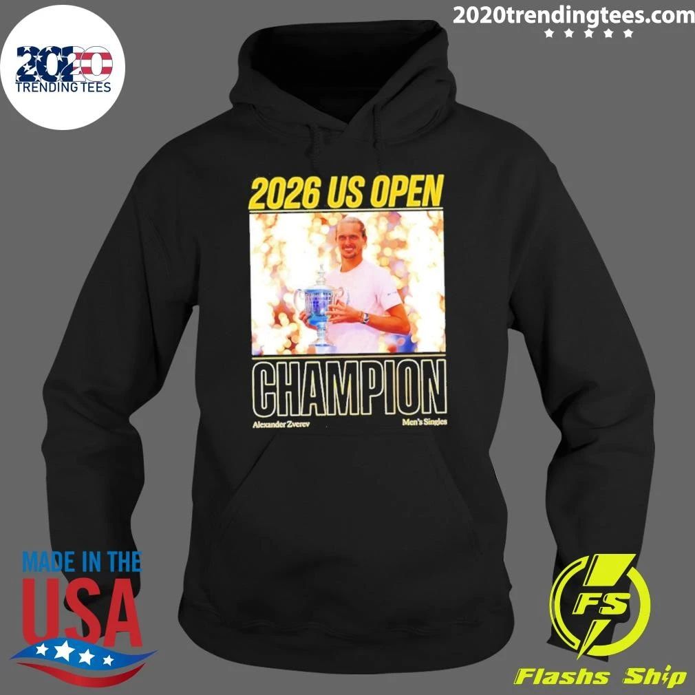 Alexander Zverev Men’s Singles Us Open Champion 2026 Trophy Shirt