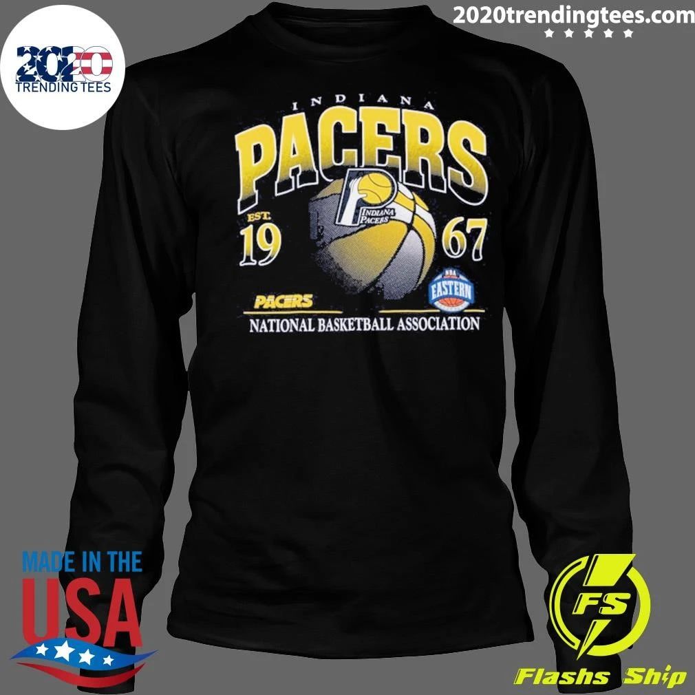 Indiana Pacers Mitchell & Ness Core Graphic Shirt