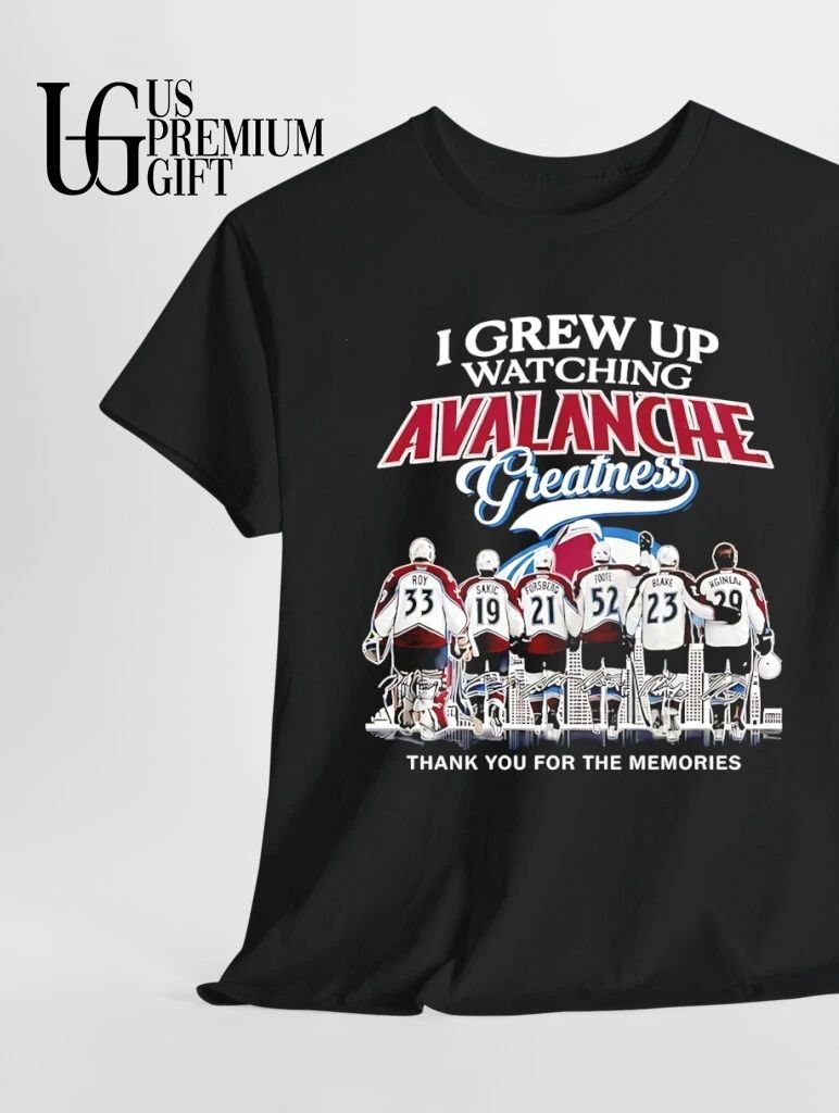 I grew up watching Colorado Avalanche Greatness Thank You For The Memories 2026 graphic shirt