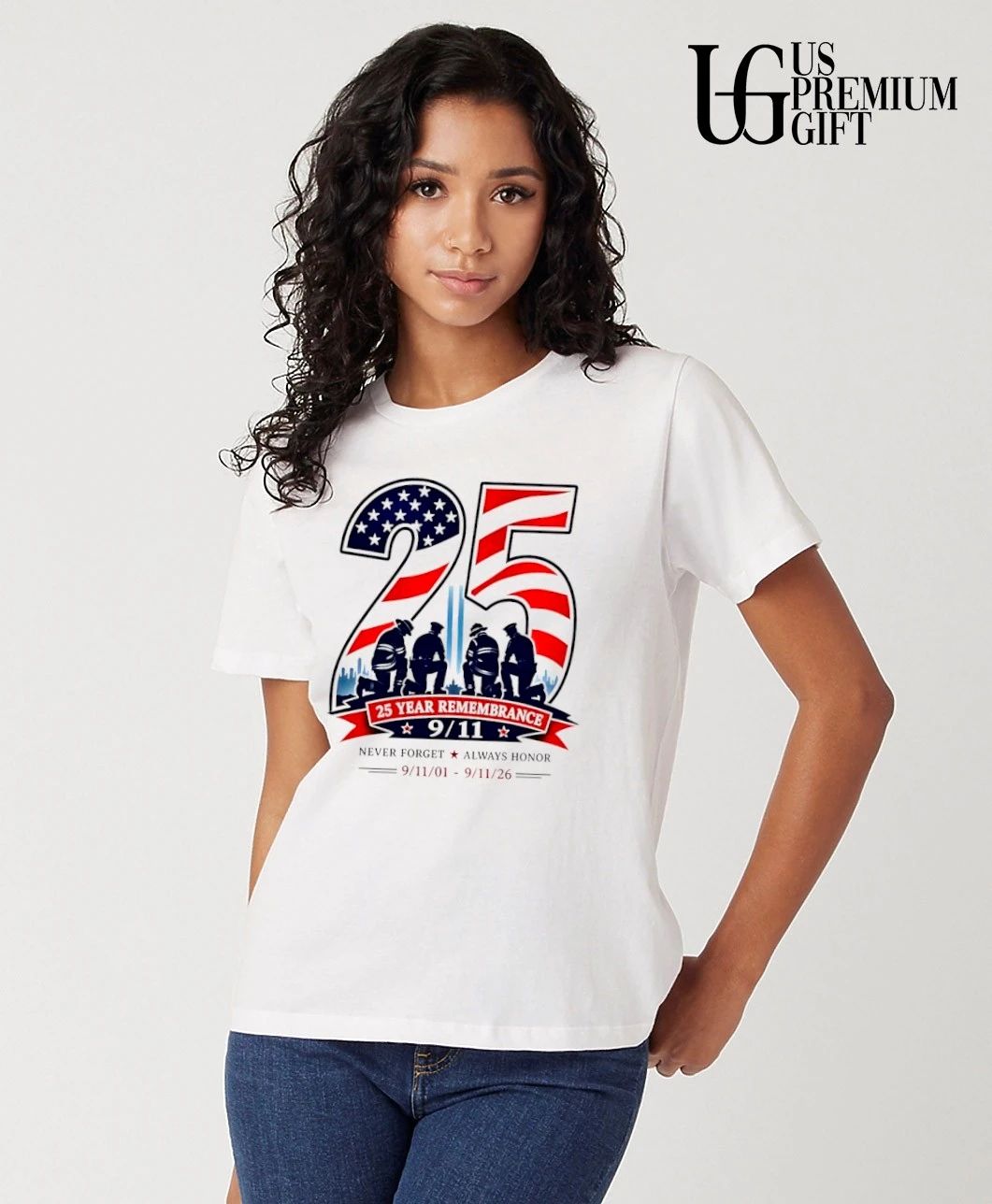 25 Year Remembrance 9.11 Never Forget Always Honor 2001-2026 shirt