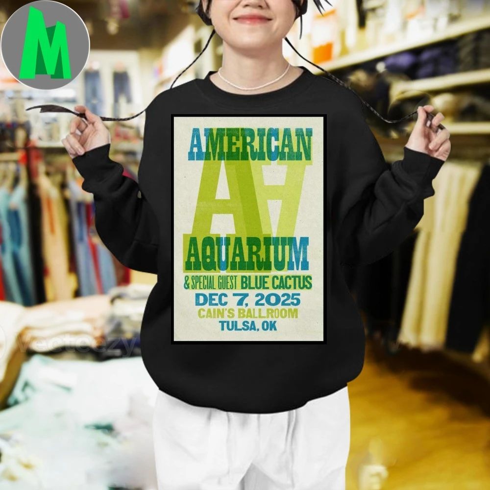 American Aquarium Dec 7 2025 Cain’s Ballroom, Tulsa OK Poster Shirt