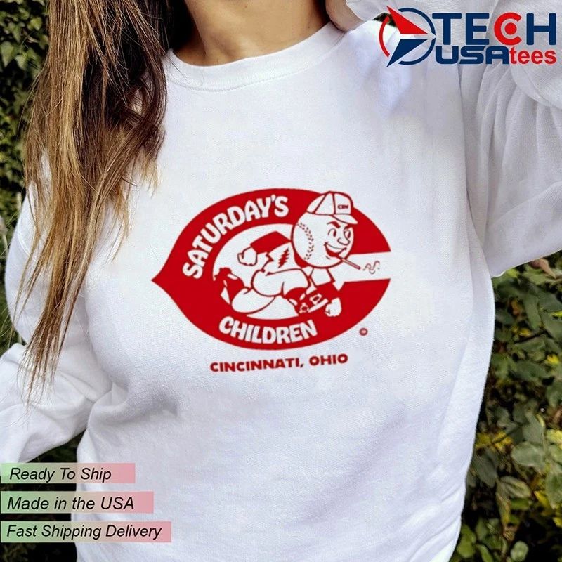 Saturday’s Children Cincinnati Reds Ohio logo shirt