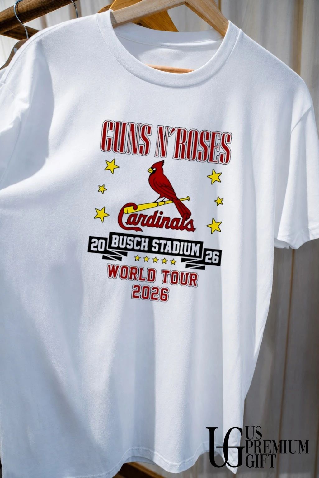 Guns N’Roses St Louis Cardinals 2026 World Tour at Busch Stadium shirt