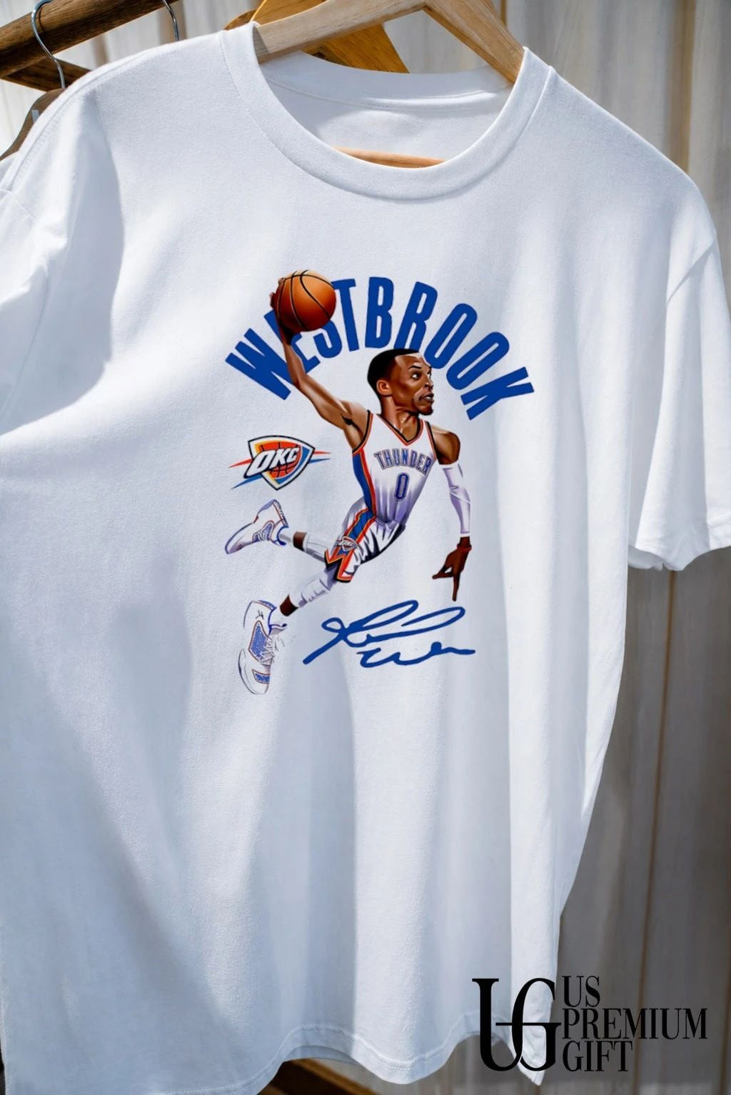 Russell Westbrook Oklahoma City Thunder NBA Westbrook Thunder signature shirt