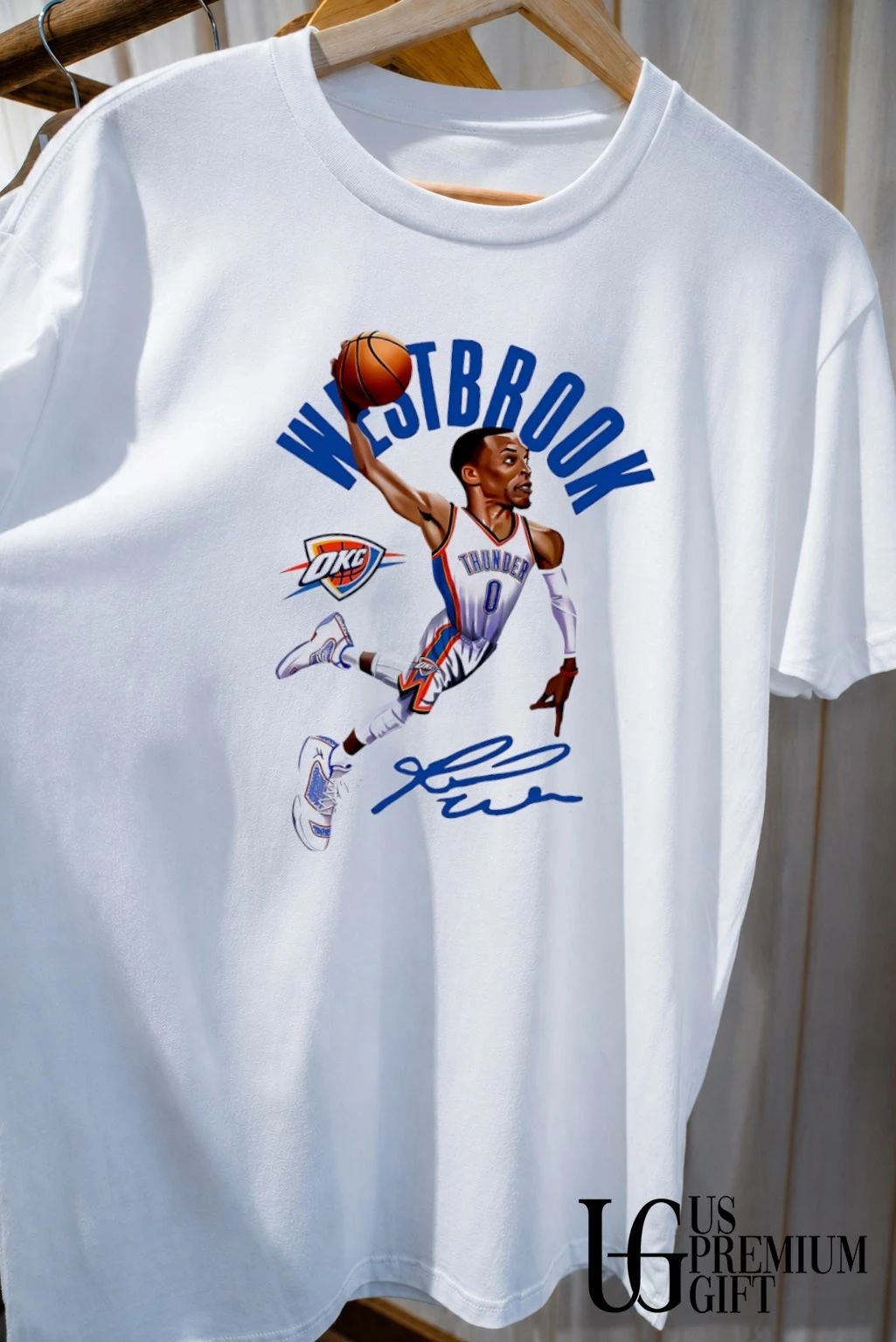 Russell Westbrook Oklahoma City Thunder NBA Westbrook Thunder signature shirt