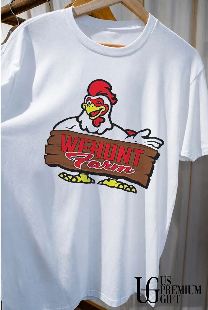 Wehunt Farm Chicken mascot shirt