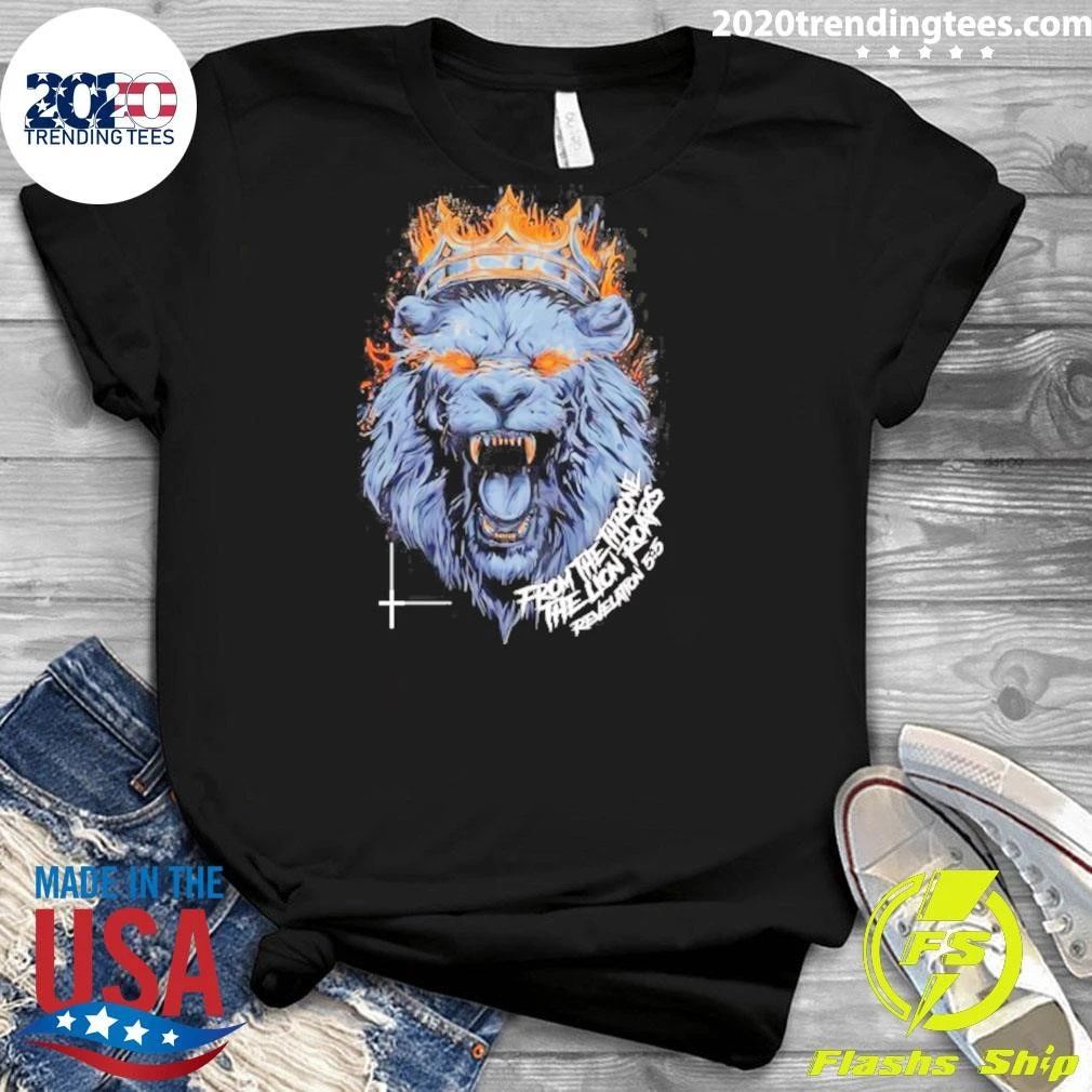 From The Throne The Lion Roars Revelation 5 5 Shirt