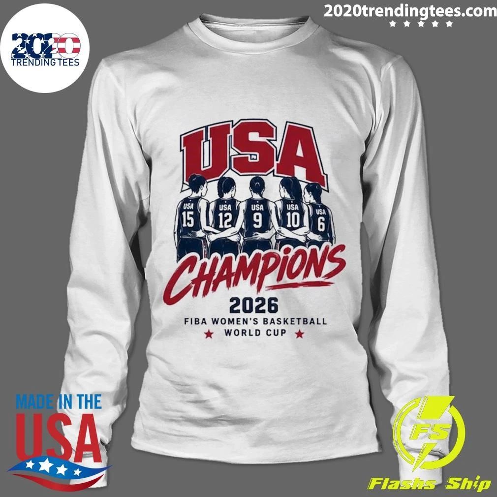USA Women’s National Team Wins FIBA Women’s Basketball World Cup 2026 Champions Shirt