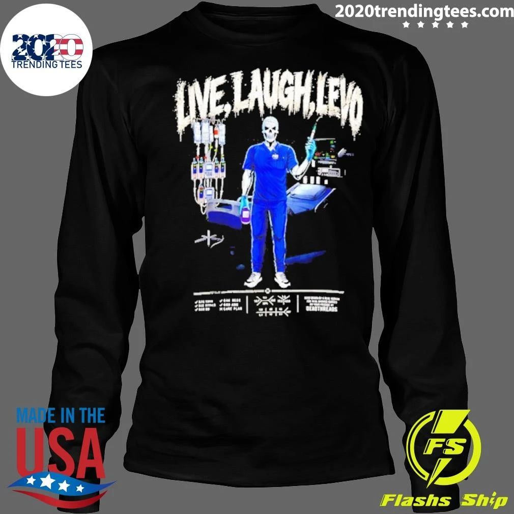 Live Laugh Love Skeleton Nurse Nursing Shirt