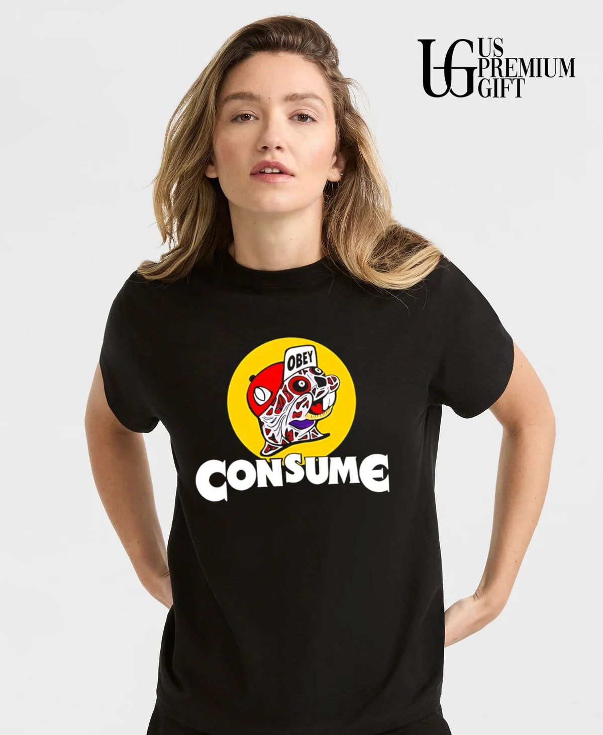 Obey Consume Beaver parody shirt