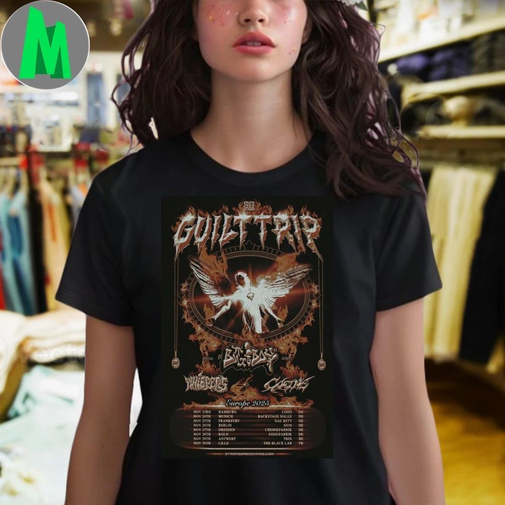 Guilt Trip Europe 2025 Tour Poster Shirt
